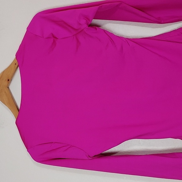 NEW Trina Turk Bijou Long sleeve Swimsuit in Orchid Size Medium - Picture 6 of 16